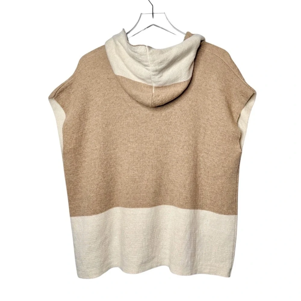 NWT Note Di Anita Cashmere Wool Blend Women’s Hooded Poncho Sweater One Size